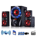 beFree 2.1 Bluetooth Surround Speaker – Bold Red | Deep Bass & Wireless Sound