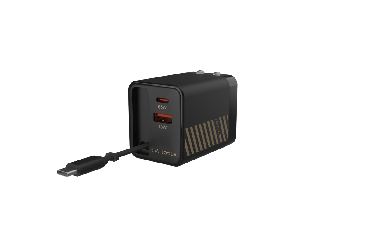 65W GaN Charger with Retractable Cable